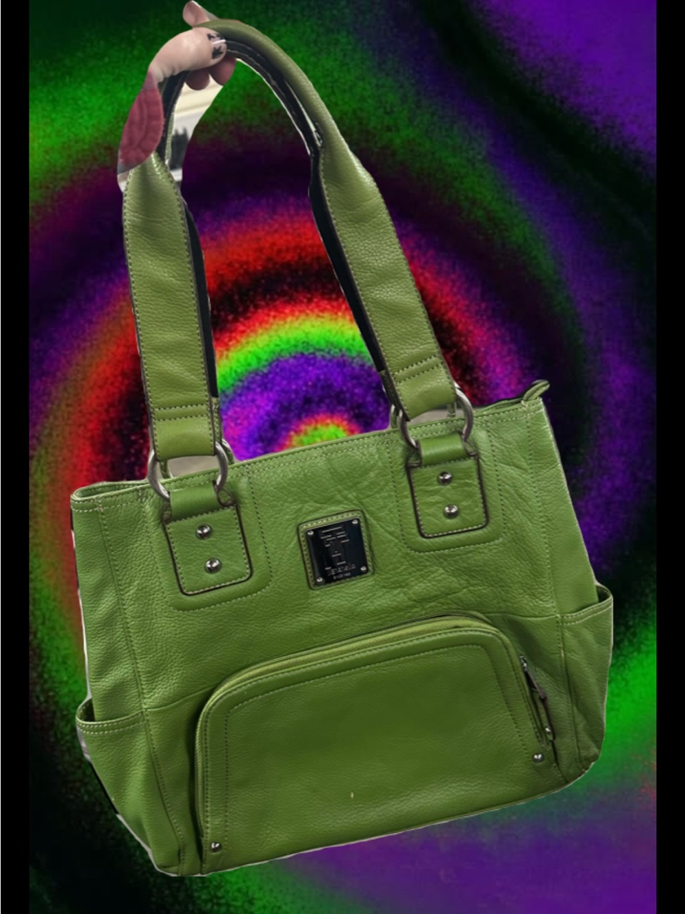 Green Leather Handbag